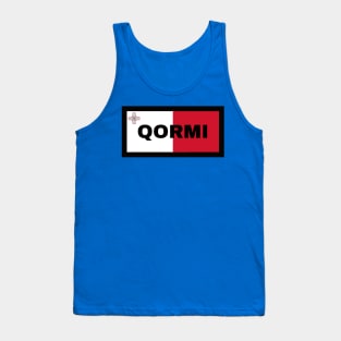 Qormi City in Malta Flag Tank Top